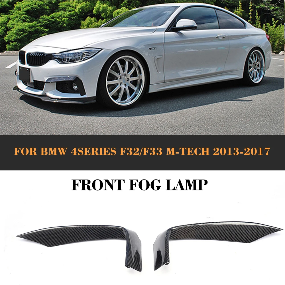 

4 Series Carbon fiber Front Fog Lamp Cover Trim for BMW F32 F33 M sport Only 2014 2015 Convertible 435i