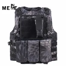 Mege камуфляж Охота Военная Униформа тактический жилет Wargame Средства ухода за кожей Молл Панцири Охота жилет SWAT CS наружного оборудования с 14 цветов