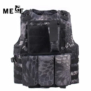 

MEGE Camouflage Hunting Military Tactical Vest Wargame Body Molle Armor Hunting Vest SWAT CS Outdoor Equipment with 14 Colors