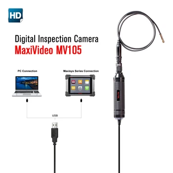 Autel MaxiVideo MV105 Automotive Inspection Camera 5.5 mm Image Head Work with MaxiSys PC Record image videos for car diagnostic 4