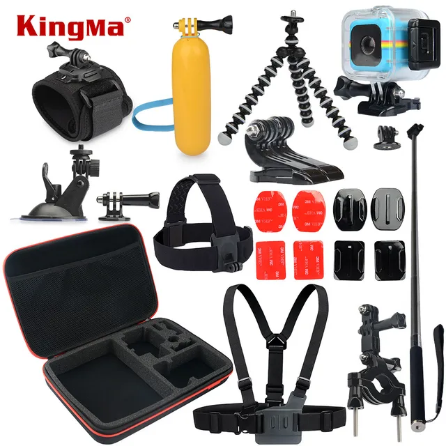 Best Offers KingMa For Polaroid Cube Waterproof Case 12-in-1 Accessories Kit for Polaroid Cube and Cube+ Accesorios set Best Offers KingMa For Polaroid Cube Waterproof Case 12-in-1 Accessories Kit for Polaroid Cube and Cube+ Accesorios set