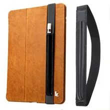 Besegad микрофибра из искусственной кожи чехол сумка для iPad Pro 9,7 дюйма Apple Карандаш Шариковая ручка сенсорный держатель