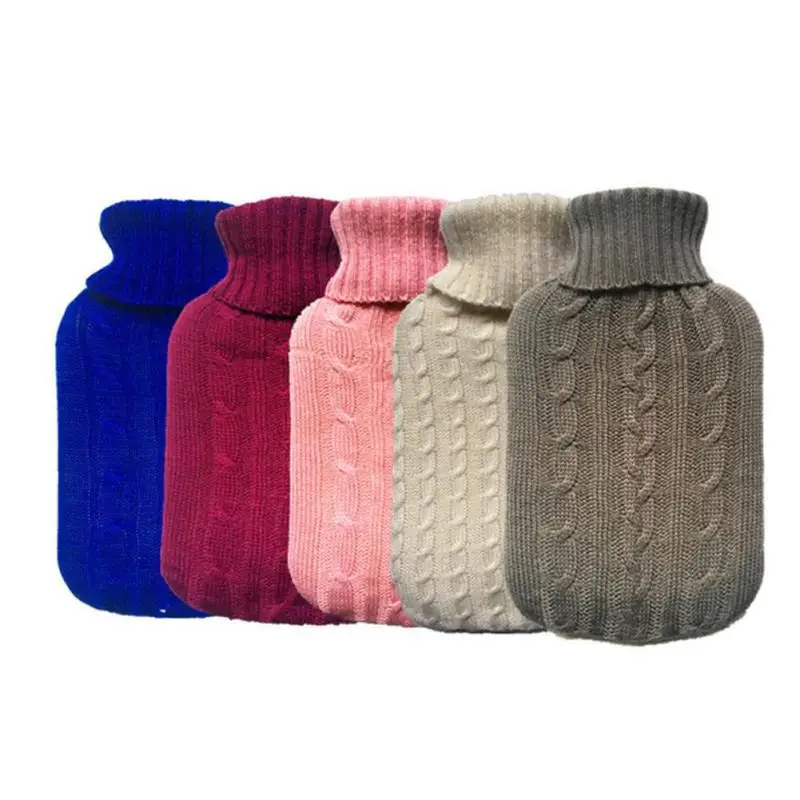2000ml Hot Water Bottle Cover Multi colored Covers Girls Pocket Hand