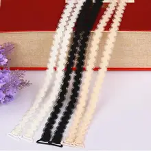 Женское эластичное вязаное крючком цветочный кружевной бюстгальтер на бретельках для свадебной вечеринки, декоративное плечо, милое цветочное кружево