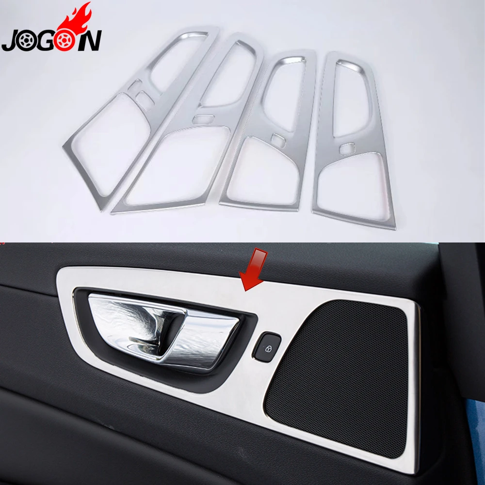 Buy For Volvo XC60 2018 2019 Car Styling Interior Front Rear Door Handle Panel