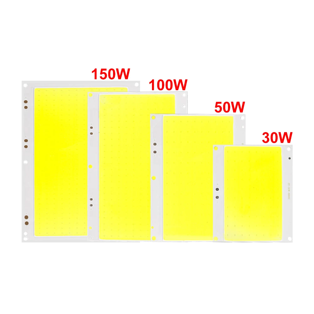 Ультра яркий светодиодный свет чипы DC30-33V 30 Вт 50 Вт 100 Вт 150 Вт COB лампа источник белый для DIY прожектор наружного освещения JQ