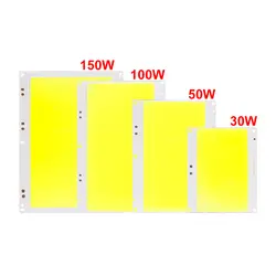 Ультра яркий светодиодный свет чипы DC30-33V 30 Вт 50 Вт 100 Вт 150 Вт COB лампа источник белый для DIY прожектор наружного освещения JQ
