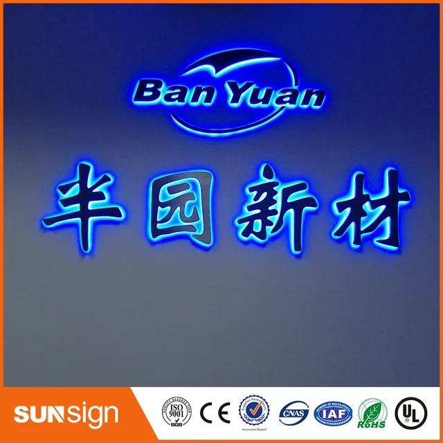 wholesale wall mounted led light up letters backlit in electronic