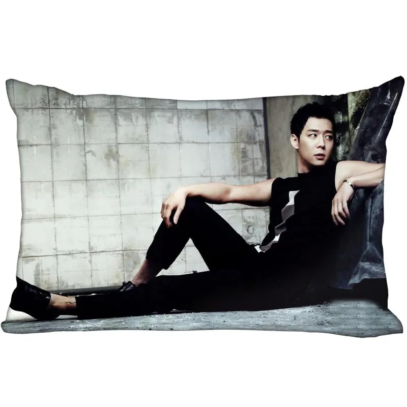 11 Новое поступление KPOP star custom park yoo-chun напечатанная атласная наволочка с логотипом на заказ с двух сторон больше размеров 35x45 см, 40x60 см, 50x75 см - Цвет: 11