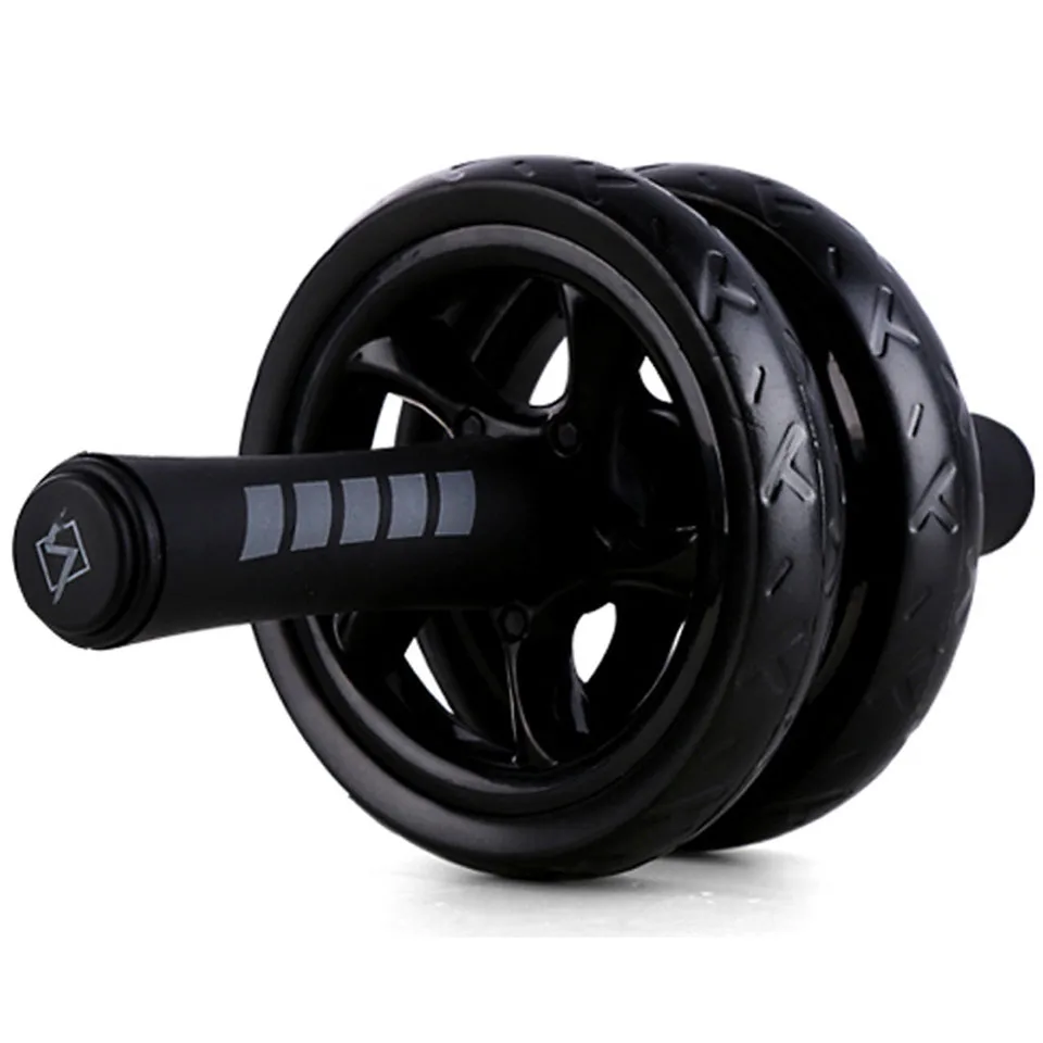 Goede Nieuwe Geen Lawaai Abdominale Wiel Ab Roller Met Mat Voor Oefening Fitness Apparatuur Houden Fit Wielen