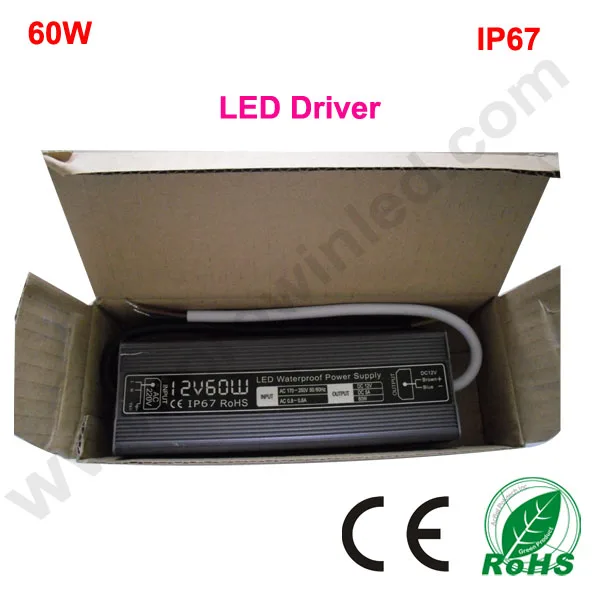 24 V dc адаптер 60 Вт IP67 светодиодный драйвер Высокое качество 10 шт. Водонепроницаемый светодиодный индикатор питания для Светодиодная лента