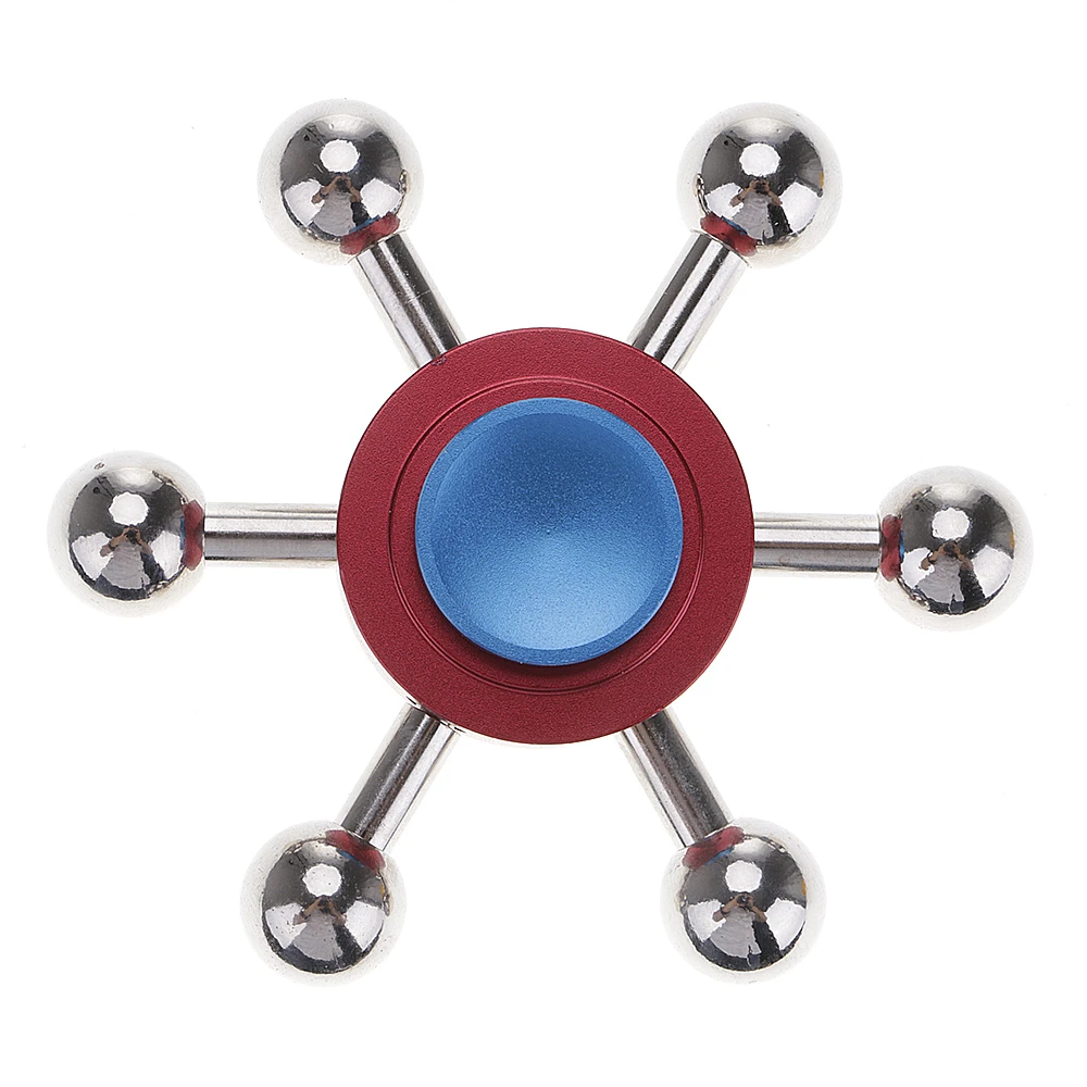 Three Head Six Arm Fingertip Gyro Meteor Hammer Fidget Hand Spinner Finger Spinner Edc Toy Focus Tri Spinner Reduce Stress Gift Stress Relief Cube Aliexpress