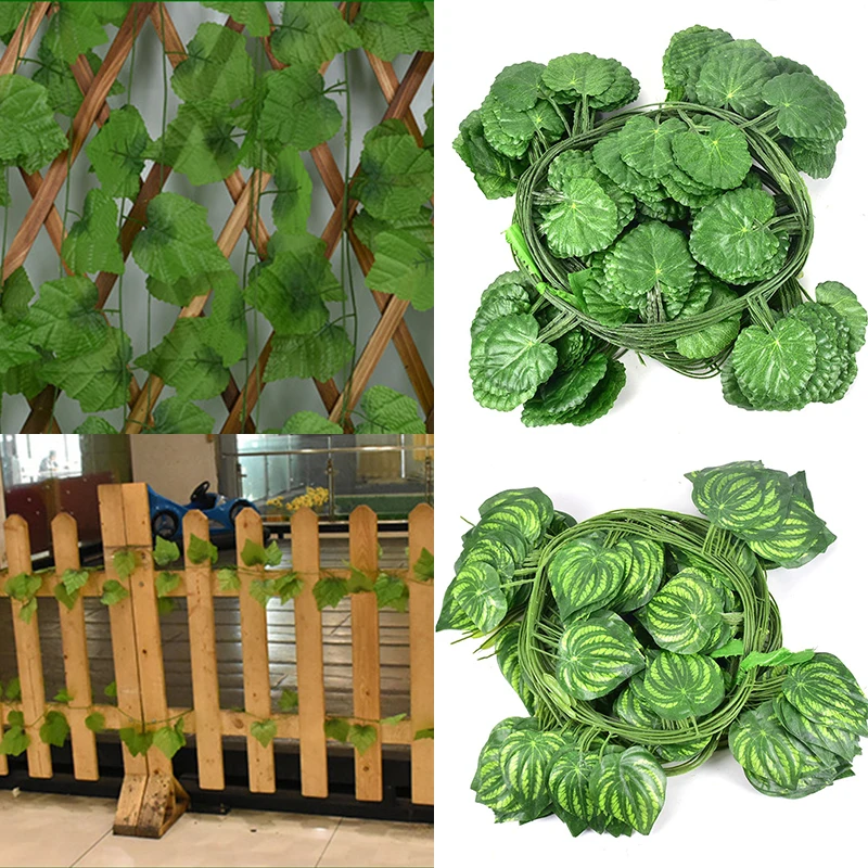 

Home Garden 1PC Popular Vine Rattan Plants Leaf Grape Leaves Artificial Decoration Hot Sale High Quality Party Decoration Vivid