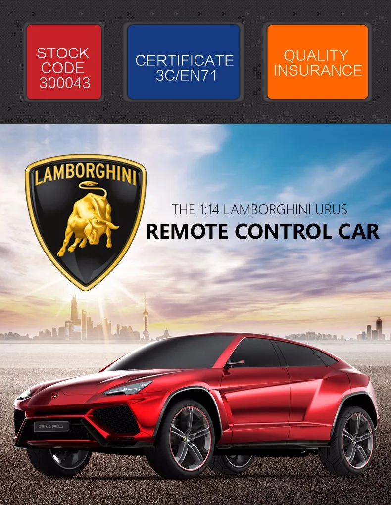 Rastar лицензированный р/у 1:14 Lamborghini URUS caminhao de Control remoto rc car 73000