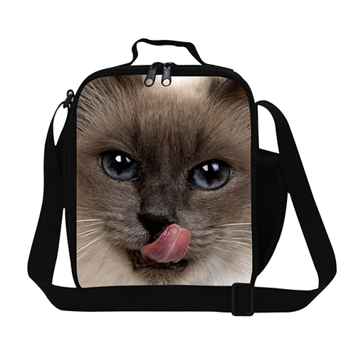 Cute Cat Lunch Cooler For Kids,Girls Insulated Lunch Container for