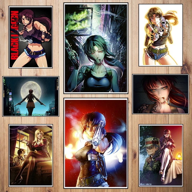 Special Price Japanese anime BLACK LAGOON Coated paper poster Office Gift Room Dining Home Decor wall sticker Design Special Price Japanese anime BLACK LAGOON Coated paper poster Office Gift Room Dining Home Decor wall sticker Design