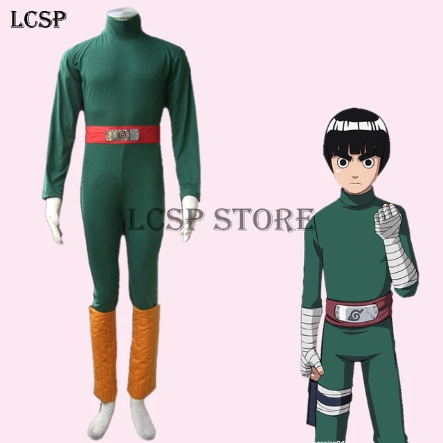 LCSP NARUTO Rock Lee Cosplay Costume Japanese Anime Uniform Suit Outfit