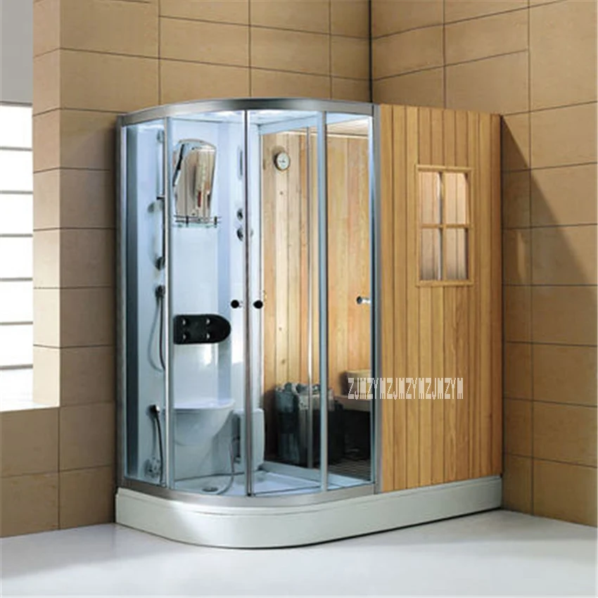 По-7180 Бытовая твердая деревянная парящая комната для дома ванная комната сухая влажная сауна комната Высококачественная Парная сауна душ комната 110 V/220 V 6 kw