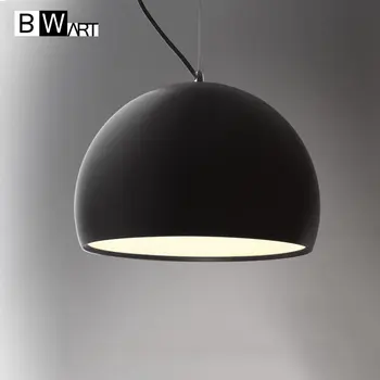 

BWART Haging Pendant lights hemisphere Pendant Lamp Black White lamp shade For Modern Bar Restaurant Bedroom