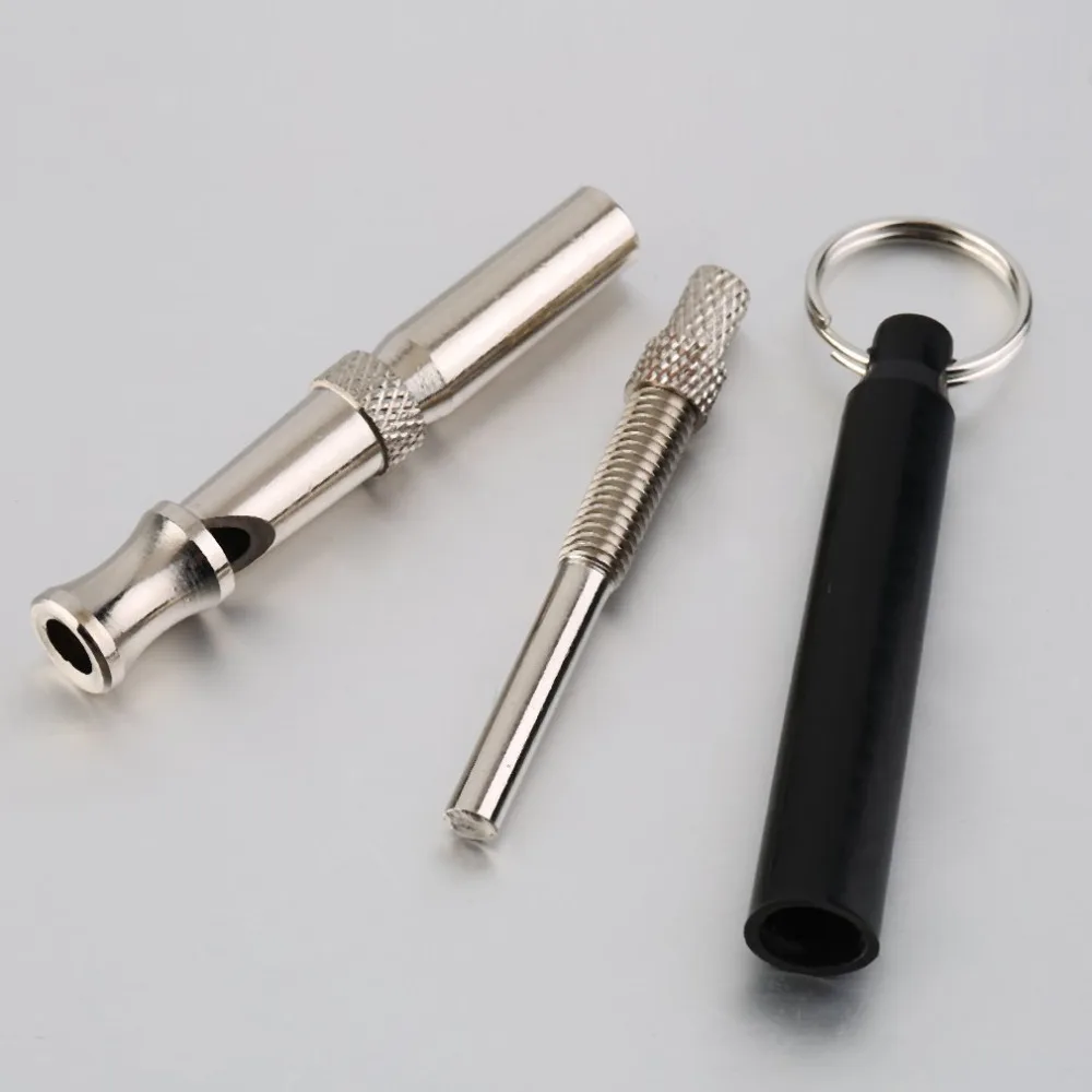 Pet Dog Training Whistle Obedience Supersonic Sound Pitch Ultra Sonic Quiet Discipline Metal/Black Key Ring Loop Sound Louder Pet Dog Training Whistle Obedience Supersonic Sound Pitch Ultra Sonic Quiet Discipline Metal/Black Key Ring Loop Sound Louder