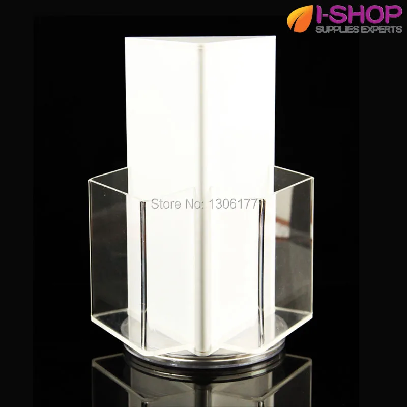 Rotating Countertop Display 3 Sided Leaflet Displays Brochure Rack ...