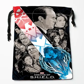 

New Custom Marvel's Agents of S.H.I.E.L.D. Drawstring Bags Custom Storage Bags Storage Printed gift bags Compression Type Bags
