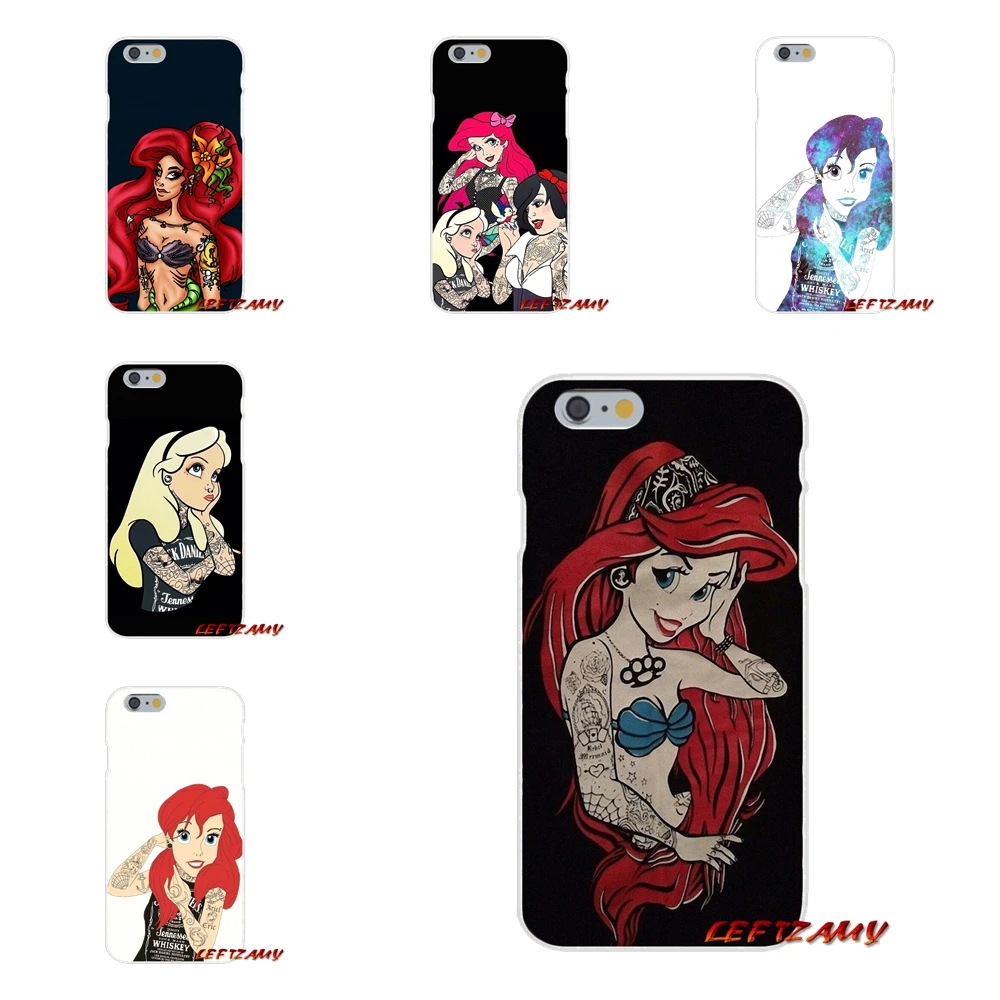 Для Xiaomi Mi6 Mi 6 A1 Max Mix 2 5X 6X Redmi Note 5 5A 4X 4A A4 4 3 Plus Pro Татуировка Ариэль Алиса Белоснежка