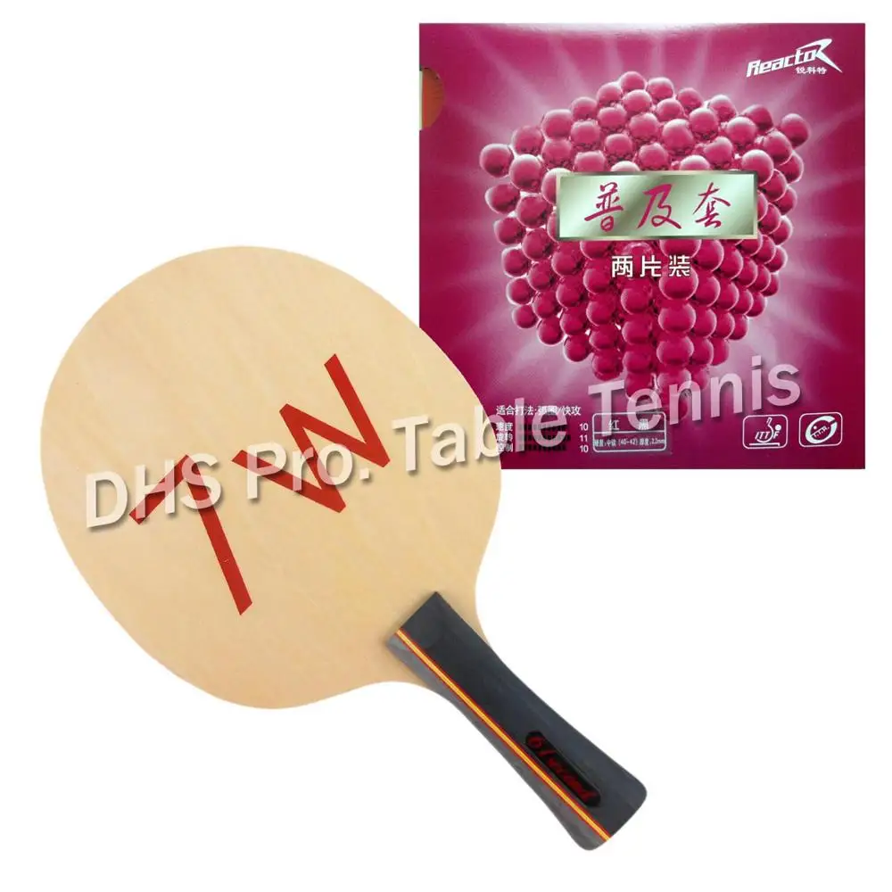 Pro Combo Racket Table Tennis Paddle 61second 7W Blade with 2x Reactor