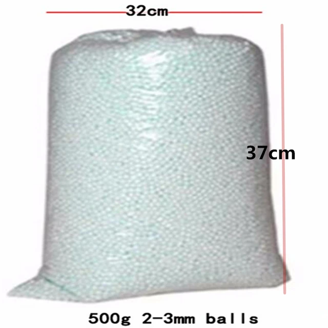 Factory Wholesale 250g/500g White Foam Ballsbag Baby Filler Bed Sleeping  Pillow Bean Bags Chair Sofa Beads Filler Styrofoam Ball