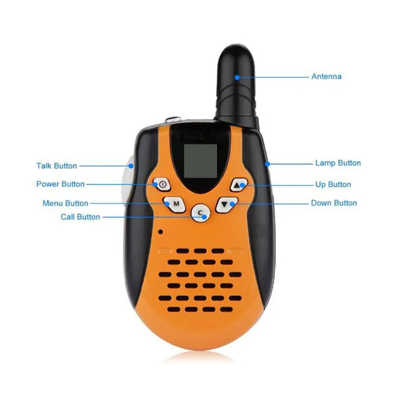 M602 мини 2 канальные радиостанции PMR Walkie Talkies FRS/GMRS 8/22 каналов шт. CB радио