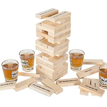 Drunken Tower Drinking Games The Crab A Piece Stacking Jigsaw Blocks Hardwood Board Game Bingo Pub/Night Club Party Game