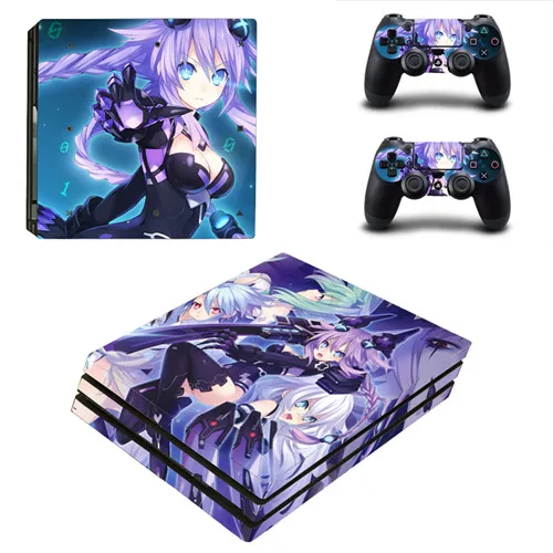 YSP4P-0826 Платье для девочек в стиле аниме «Hatsune Miku PS4 Pro кожи Стикеры наклейка для sony PS4 Игровые приставки 4 Pro Slim консоли и 2 джойстик игровой Стикеры s винил - Цвет: YSP4P-0826