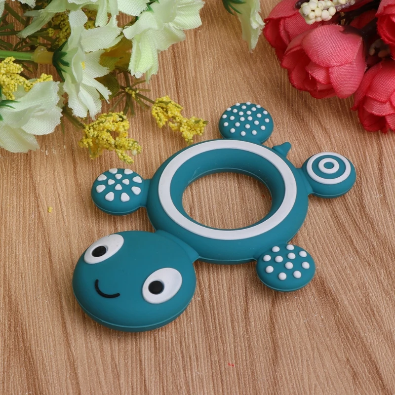 

Safety Tortoise Baby Kids Food Grade Silicone Soother Teether Teething Pacifier