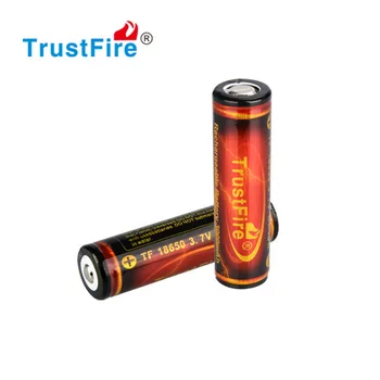 

2 Pieces TrustFire Genuine 3000mAh 18650 3.7V Li-ion Rechargeable Battery 18650 Battery Batteries with Protected PCB