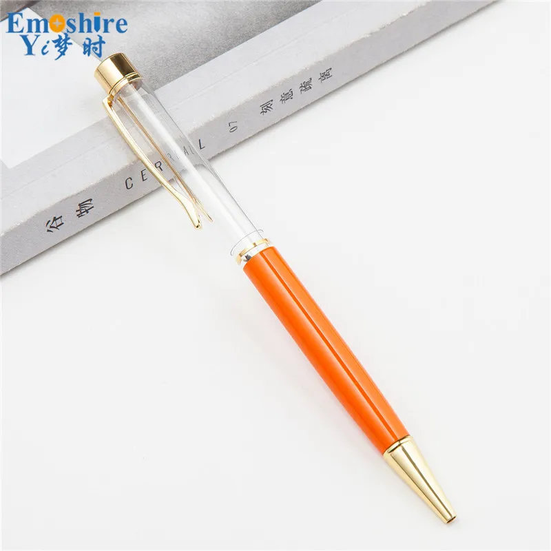 Ballpoint Pen Empty Ballpoint Pen Refills Wholesale Metal Pen Accessories Custom logo Diy Handmade Empty Box Gold Clip P745