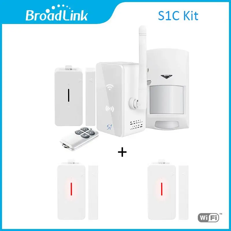 

New Broadlink S1/S1C SmartOne Alarm&Security Kit +2PCS door sensor For Home Smart Home Alarm System IOS Android Remote Control