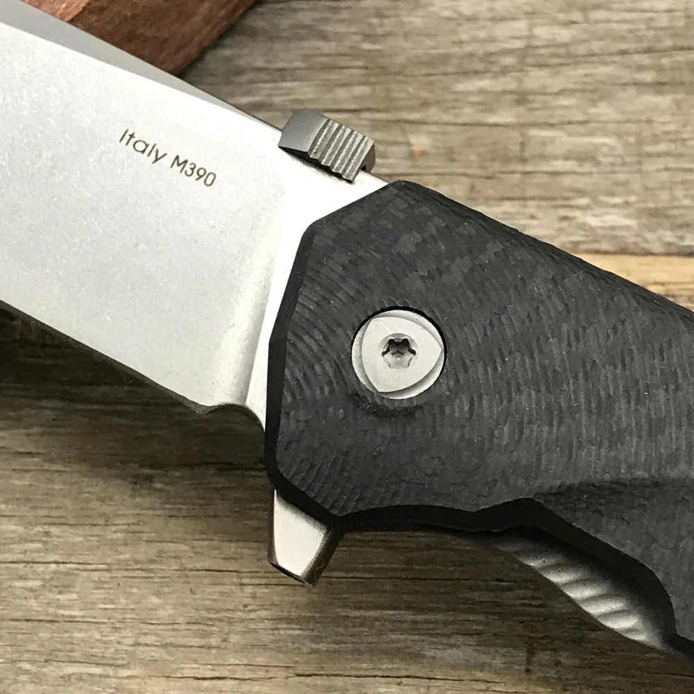 Складной нож LDT Lion TRE M390 из углеродного волокна тактические ножи с титановой