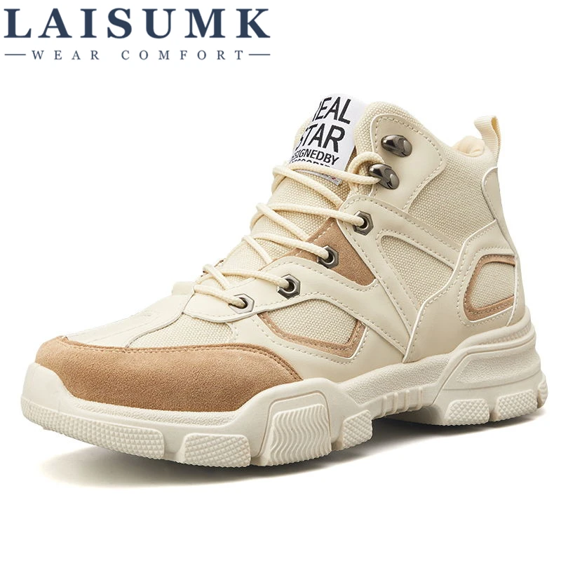 

LAISUMK Cowhide Ankle Boots Soft Leather Boots Round Toe Breathable Bullock Patterns Oxford Dress Shoes For Men Riding Boots