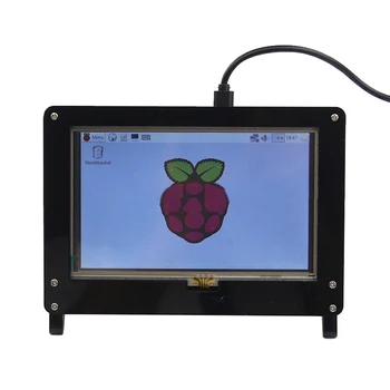 

[HFSECURITY] Protective Shell for 5Inch Raspberry Pi Capacitive Touch Screen HDMI USB 1024*600 LCD IPS Display Cover