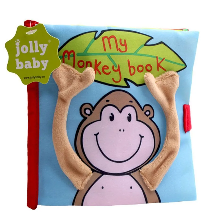 Animal Monkey Newborn Livros Infantis Learning Educational Baby Cloth Books Cute Baby Ratteles Mobiles Juguetes Bebe Para Bebe Baby Cloth Book Cloth Book Babylivro Para Bebe Aliexpress