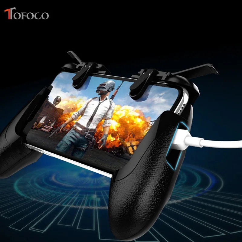  Newest GAME 8th Pubg Mobile Controller Phone Gamepad Trigger Fire Button Aim Key Buttons Games L1R1