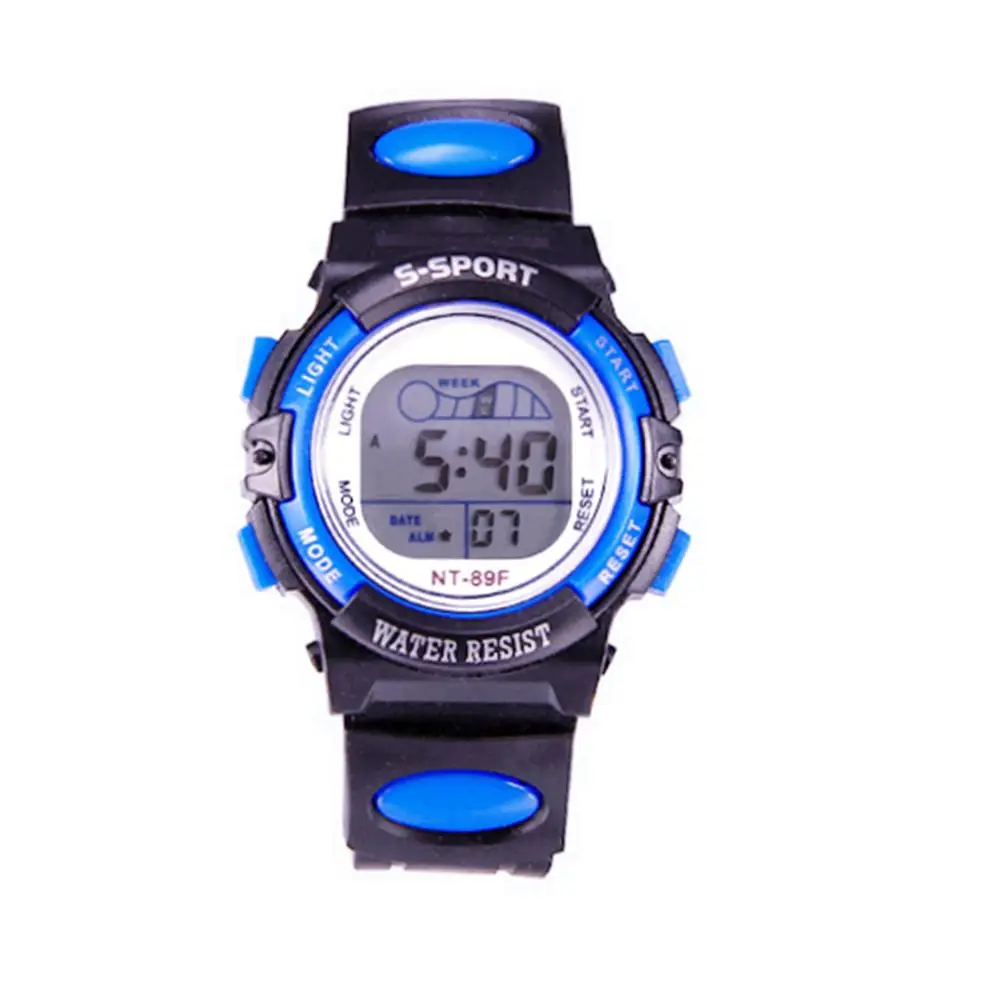 Wholesale Multi-functional Children Sports Luminous LED Digital Date Alarm Wrist Watch afbeelding