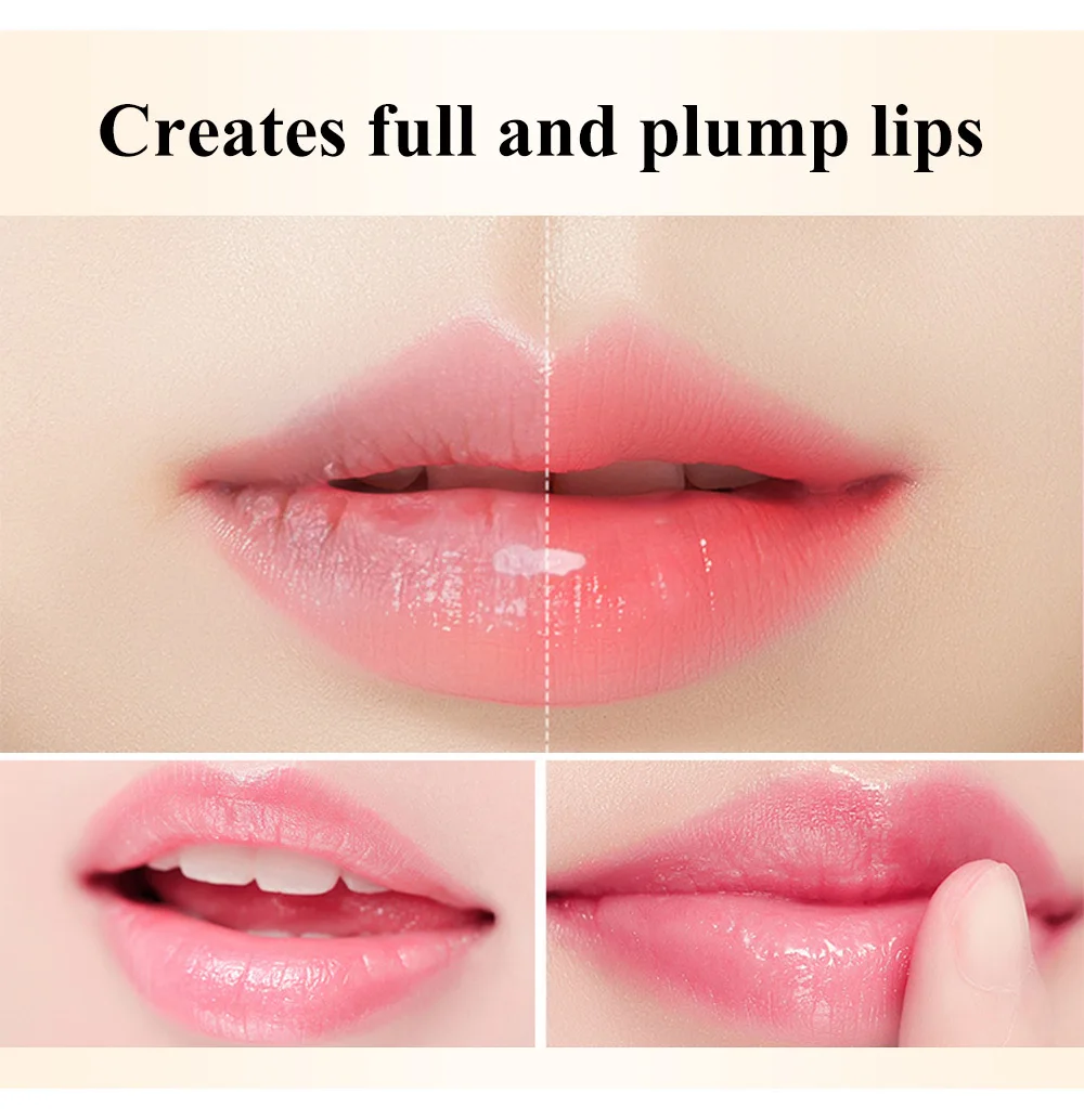 LANBENA Lip Balm Chameleon Lipstick Lip Plumper Lips Mask Moisturizing Nourishing Anti Wrinkle Reduce Fine Line Makeup Lips Care