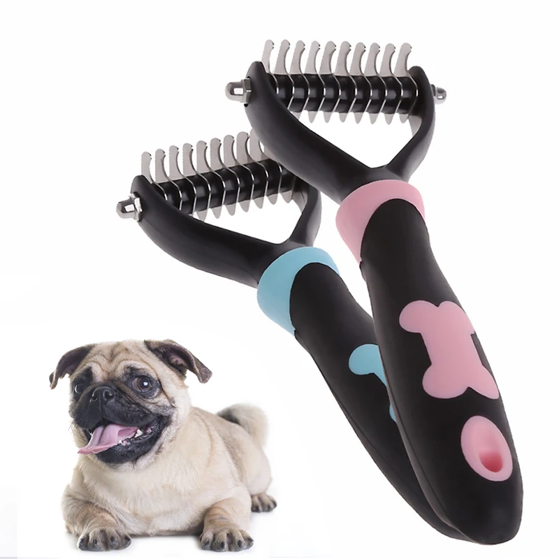 

Dog Pet Brush Dematting Grooming Deshedding Tool Trimmer Comb Rake 10/13/18 Blade