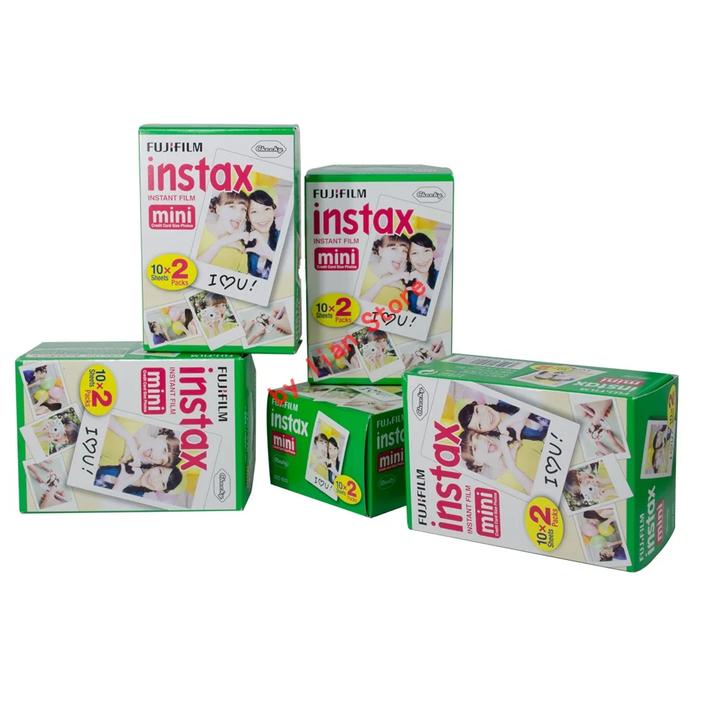 Оригинальная фотобумага Fujifilm Instax Mini 8 100 шт. с белыми краями для пленка 9 7s 90 25 55