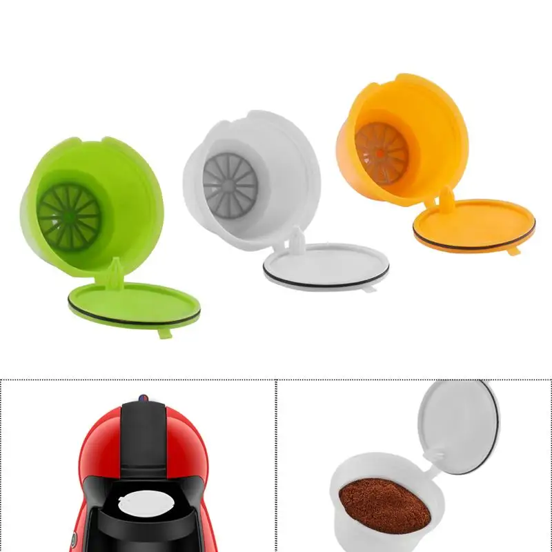 3 шт многоразовые Многоразовые капсулы стручки для Nescafe dolcegusto машины Кофеварка капсулы Pod чашки Cafeteira
