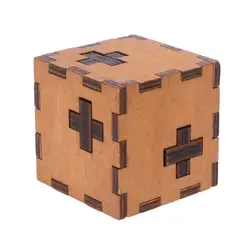 Новая Швейцария куб деревянный секретный пазл коробка деревянная игрушка мозг тизер игрушка для детей