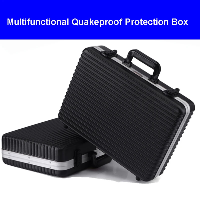 

high quality Aluminum Tool case suitcase toolbox File box Impact resistant protective case camera bag with cut foam lining