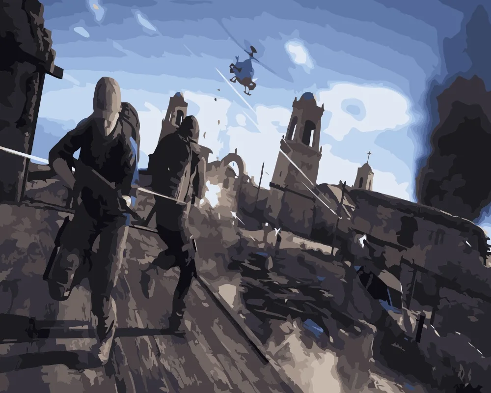 

MaHuaf-i415 Rainbow Six Siege painting by numbers hand painted coloring by numbers on canvas Game Wall Pictures for Living Room