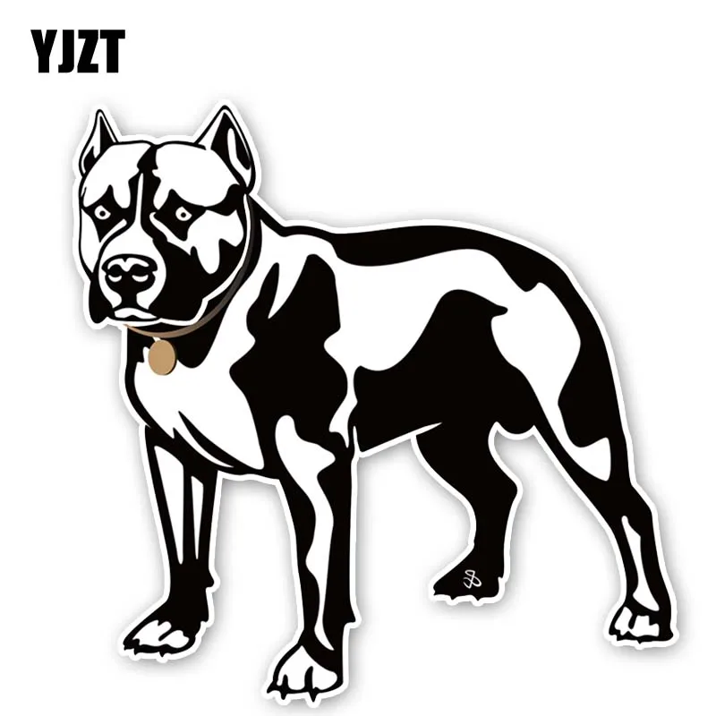 

YJZT 13.7CM*13.7CM A Strong Dog PVC Car Sticker Modelling Decal 12-300184